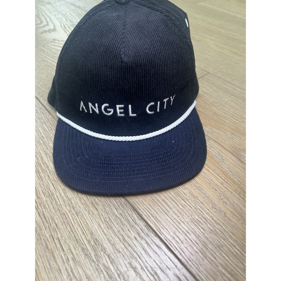 The Unbranded Brand Other - Angel City Black and Navy Corduroy Adjustable Hat Cap MLS Soccer New